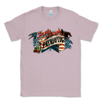 Lilac patriotic drunk america Classic Tee - NancyCooperArtShop
