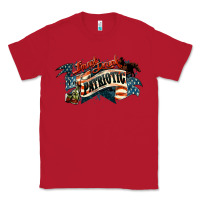 Red patriotic drunk america Classic Tee - NancyCooperArtShop