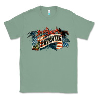 Sage patriotic drunk america Classic Tee - NancyCooperArtShop