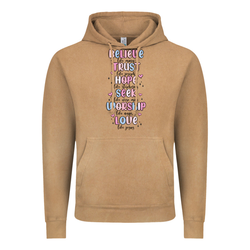 Believe Like Mary Trust Like Joseph Valentine S Da Vintage Hoodie by MaliasSmallBusiness | Teevron