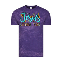 Cloud Purple jesus loves you Vintage Tee - JahusDesignShop