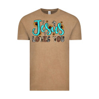 Vintage Coffee jesus loves you Vintage Tee - JahusDesignShop