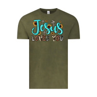 Vintage Olive jesus loves you Vintage Tee - JahusDesignShop