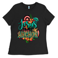 Black jesus is my anchor Ladies Tee - Jasminsmagicworld