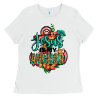 White jesus is my anchor Ladies Tee - Jasminsmagicworld