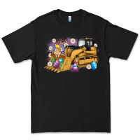 Black easter bulldozer bunny egg leopard Premium Tee - Artiststas