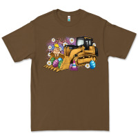Cacao easter bulldozer bunny egg leopard Premium Tee - Artiststas