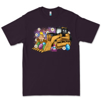 Plum easter bulldozer bunny egg leopard Premium Tee - Artiststas