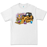 White easter bulldozer bunny egg leopard Premium Tee - Artiststas
