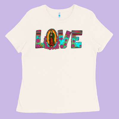 Love Our Lady Of Guadalupe Ladies Tee Designed By Jahusdesignshop
