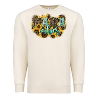Sandshell Mama vibes leopard mother's day Premium Sweatshirt - HowdyJamesFarm