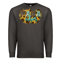 Smoke Mama vibes leopard mother's day Premium Sweatshirt - HowdyJamesFarm