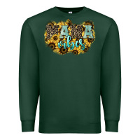 Sports Green Mama vibes leopard mother's day Premium Sweatshirt - HowdyJamesFarm