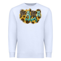 White Mama vibes leopard mother's day Premium Sweatshirt - HowdyJamesFarm