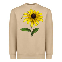 Mushroom Black Eyed Susan Flower Heavyweight Sweatshirt - LillyAllenDesigns