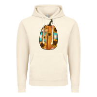 Vintage Artic Serape sunflower pumpkin Vintage Hoodie - NancyCooperArtShop