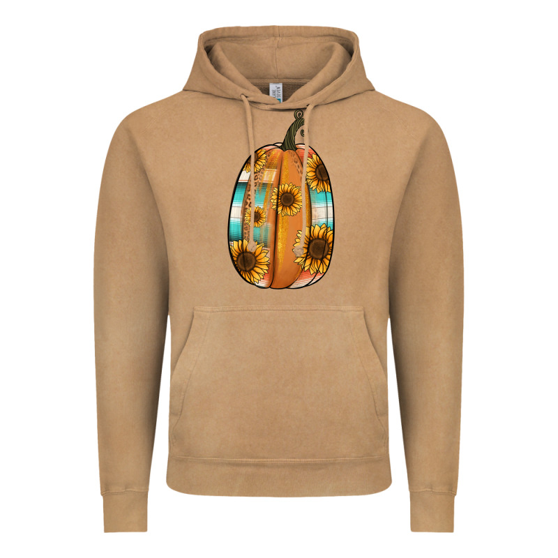 Serape Sunflower Pumpkin Vintage Hoodie by NancyCooperArtShop | Teevron