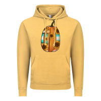 Vintage Mustard Serape sunflower pumpkin Vintage Hoodie - NancyCooperArtShop