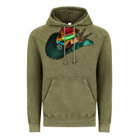 Vintage Olive aztec sunflower cowboy hat Vintage Hoodie - Jasminsmagicworld