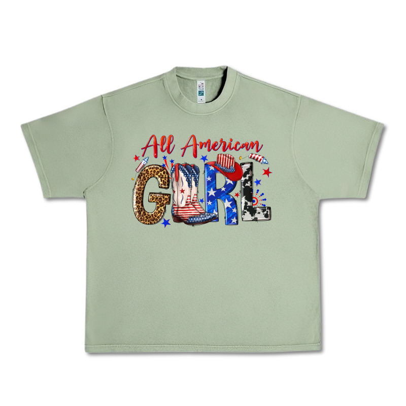 All American Girl Urban Heavy Tee by NancyCooperArtShop | Teevron