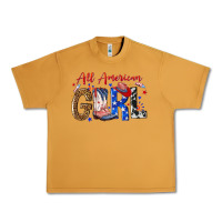 Peanut Butter all american girl Urban Heavy Tee - NancyCooperArtShop