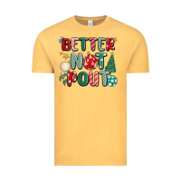 Vintage Mustard better not pout Vintage Tee - MaliasSmallBusiness