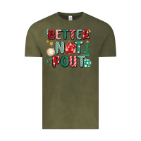 Vintage Olive better not pout Vintage Tee - MaliasSmallBusiness