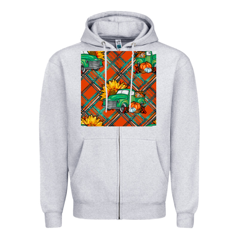 Fall Truck Zipper Hoodie by NancyCooperArtShop | Teevron
