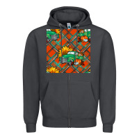 Smoke Fall truck Zipper Hoodie - NancyCooperArtShop