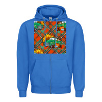 True Royal Fall truck Zipper Hoodie - NancyCooperArtShop