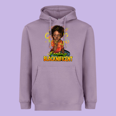 Feeling Blacknificent Heavyweight Hoodie Designed By Howdyjamesfarm