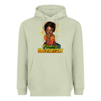 Matcha Feeling blacknificent Heavyweight Hoodie - HowdyJamesFarm
