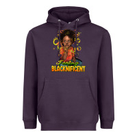 Plum Feeling blacknificent Heavyweight Hoodie - HowdyJamesFarm