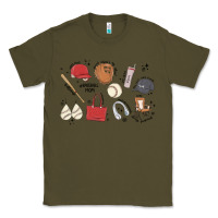 Army Green baseball mom Classic Tee - MaliasSmallBusiness