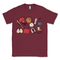 Burgundy baseball mom Classic Tee - MaliasSmallBusiness