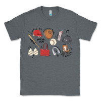 Charcoal Heather baseball mom Classic Tee - MaliasSmallBusiness