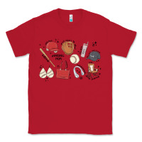 Red baseball mom Classic Tee - MaliasSmallBusiness