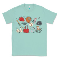 Seafoam baseball mom Classic Tee - MaliasSmallBusiness