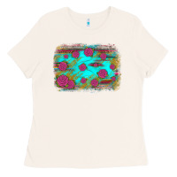 Bone gemstone serape glitter background Ladies Tee - JahusDesignShop
