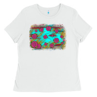 White gemstone serape glitter background Ladies Tee - JahusDesignShop