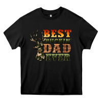 Black best buckin' dad ever Heavy Core Tee - Artiststas