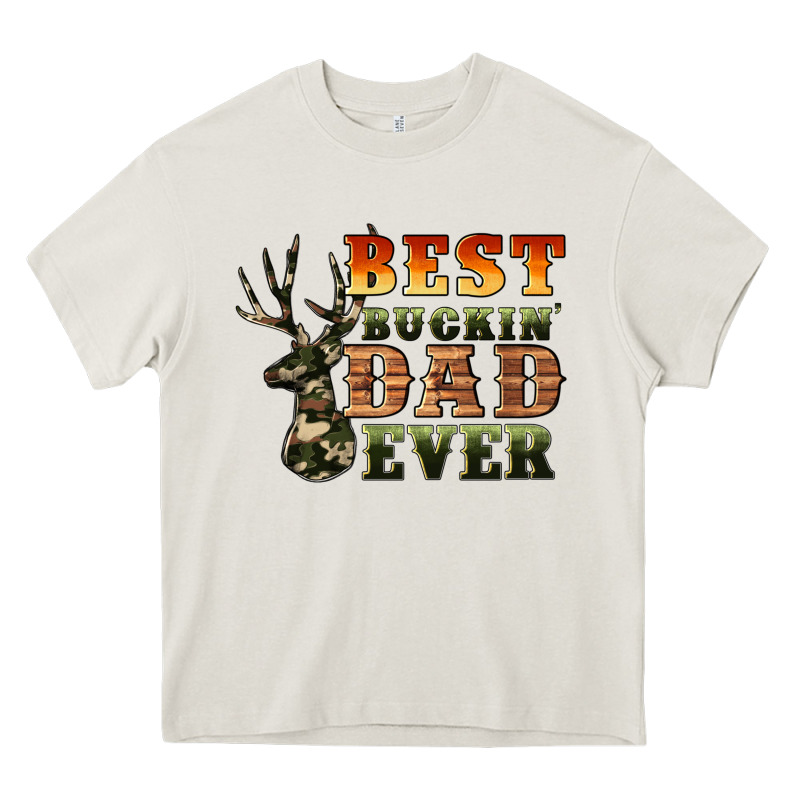 Best Buckin' Dad Ever Heavy Core Tee by Artiststas | Teevron