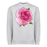 Heather Grey All Dressed Up Rose Heavyweight Sweatshirt - LillyAllenDesigns