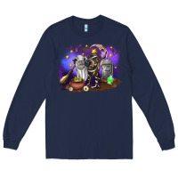Navy Cow Halloween Long Sleeve Tee - RanaPortraitStore