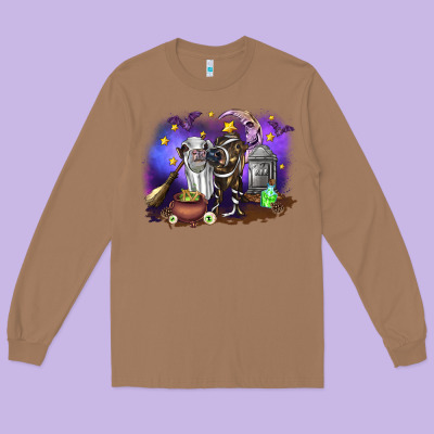 Cow Halloween Long Sleeve Tee Designed By Ranaportraitstore