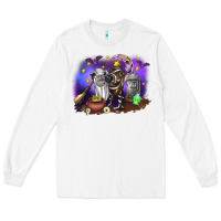 White Cow Halloween Long Sleeve Tee - RanaPortraitStore