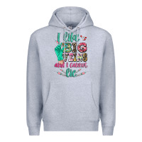 Heather Grey i like big veins and i cannot lie Premium Hoodie - CowGirlArtShop
