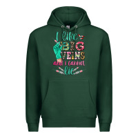 Sports Green i like big veins and i cannot lie Premium Hoodie - CowGirlArtShop