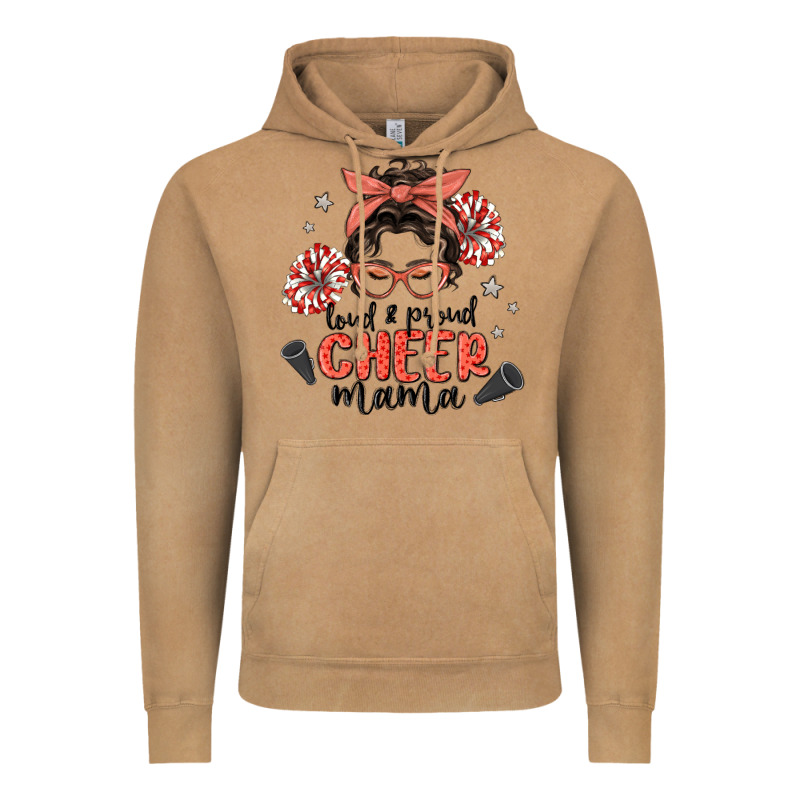 Loud&proud Mama Messy Bun Vintage Hoodie by MaliasSmallBusiness | Teevron