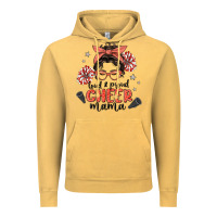 Vintage Mustard loud&proud mama messy bun Vintage Hoodie - MaliasSmallBusiness